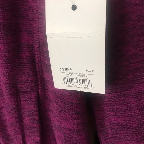 TEK GEAR super soft 1/4 zip pullover “pansy plum” fleece top, size small NWT - Picture 5 of 5